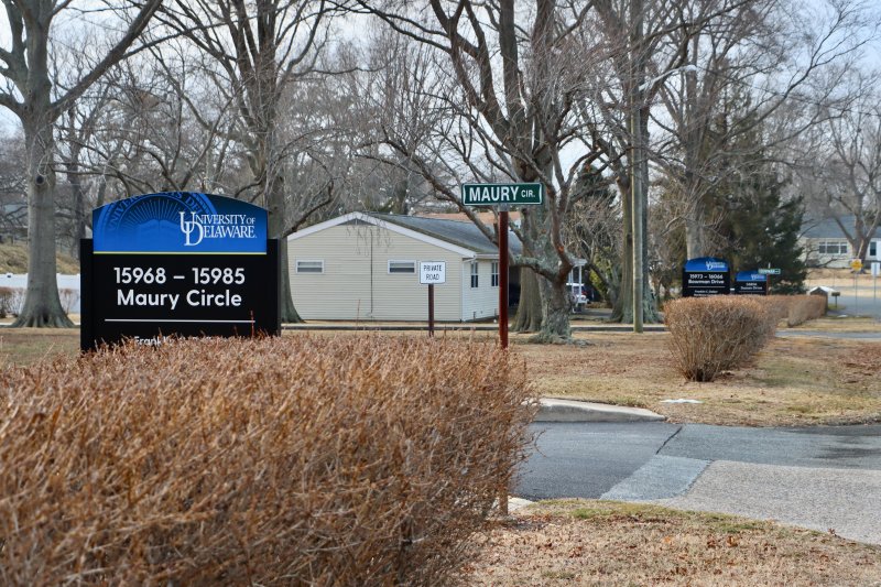 The Daiber complex, located off of Sussex Drive, is made up of 30 housing units. They were originally built for U.S. Navy officers and their families stationed in Lewes. They were turned over to UD in 1985.